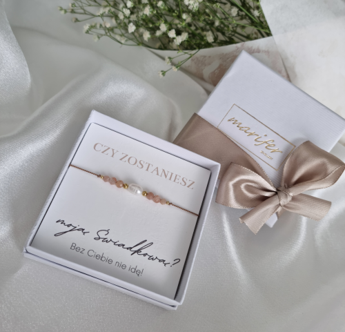 Bransoletka prezent dla Świadkowej
