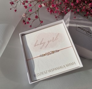 Bransoletka dla Przyszłej Mamy Baby Girl