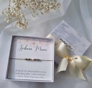 Bransoletka na Dzień Mamy z perełką