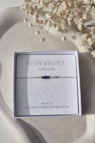 Bransoletka Zodiakalna Koziorożec Turmalin