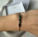 Bransoletka z Malachitem i Onyksem VELVET