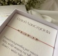 Bransoletka Dzień Nauczyciela z kwarcem