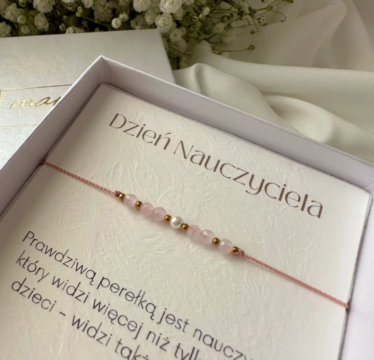 Bransoletka Dzień Nauczyciela Kwarc różowy.jpg