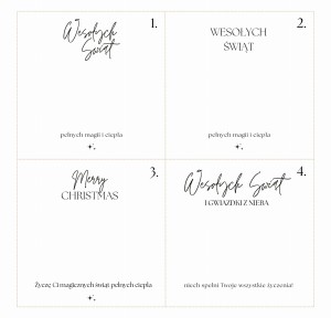 Karteczka Życzenia Świąteczne