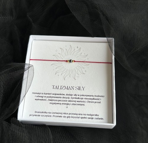 TALIZMAN SIŁY Z HEMATYTEM