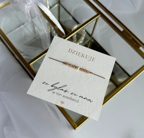 Bransoletka Podziękowanie na Wieczór Panieński 