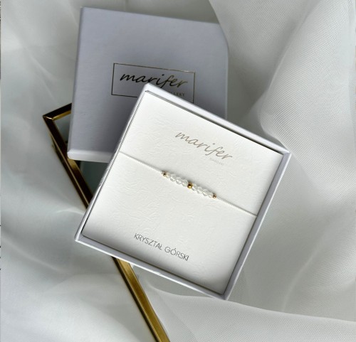 Bransoletka z kryształem górskim BELA