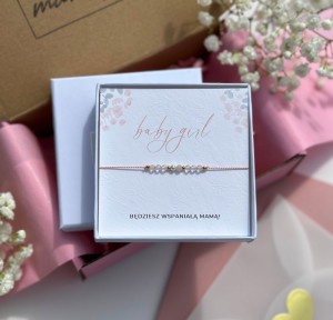 Bransoletka Baby Shower - dziewczynka