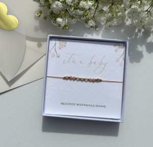 Bransoletka prezent na Baby Shower dla przyszłej mamy
